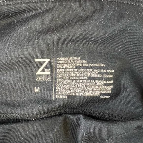 Z By Zella High Rise 7/8 Daily Pocket Leggings Stretch Womens Black Size Medium - Picture 5 of 5